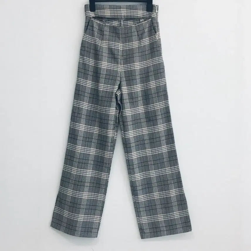 [BUNJANG] Checkered Slacks / 회색 체크 슬랙스