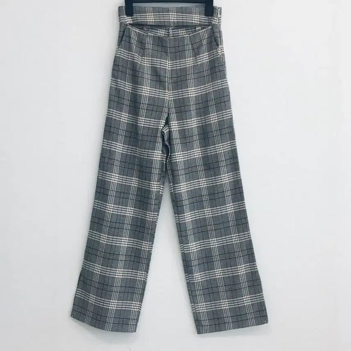 [BUNJANG] Checkered Slacks / 회색 체크 슬랙스