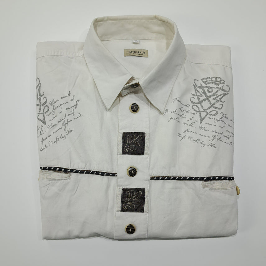 [BUNJANG] Landhaus 90s Bavarian Alpine Shirt / CL693 2XL 란트하우스 90s 독일 트라흐텐 바바리안 알펜 셔츠 남