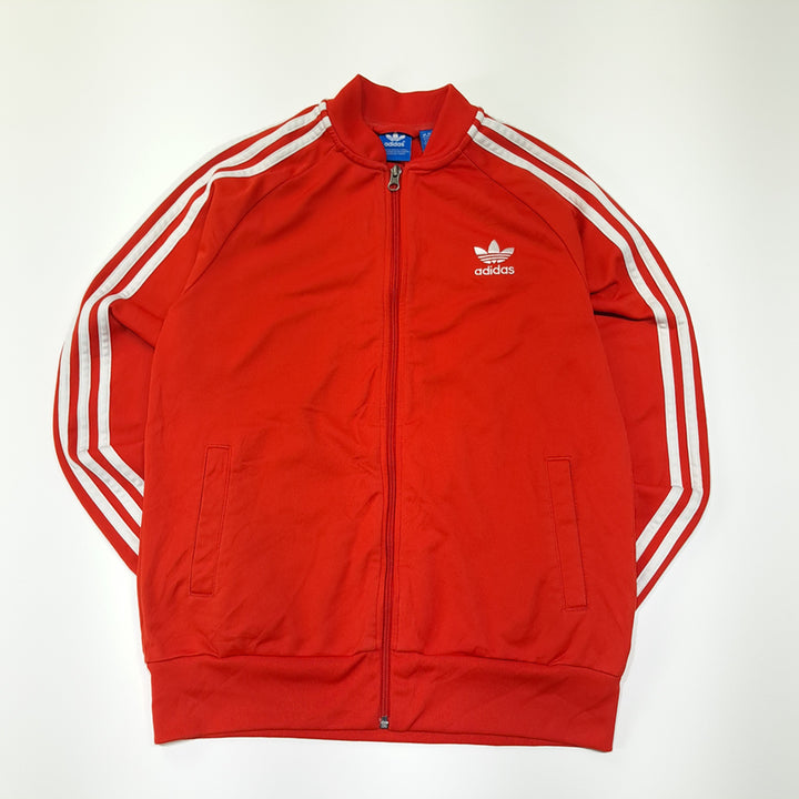 [BUNJANG] Adidas Originals Trefoil Red Jersey Jacket / CL696 L 아디다스 오리지널 00s 트레포일 레드 저지 자켓 집업