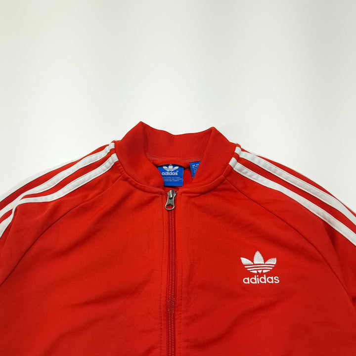 [BUNJANG] Adidas Originals Trefoil Red Jersey Jacket / CL696 L 아디다스 오리지널 00s 트레포일 레드 저지 자켓 집업