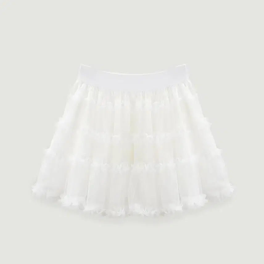 [BUNJANG] Thetis Shirring Lace Tape Skirt / Thetis 더티스 샤 셔링 레이스 테이프 스커트 S
