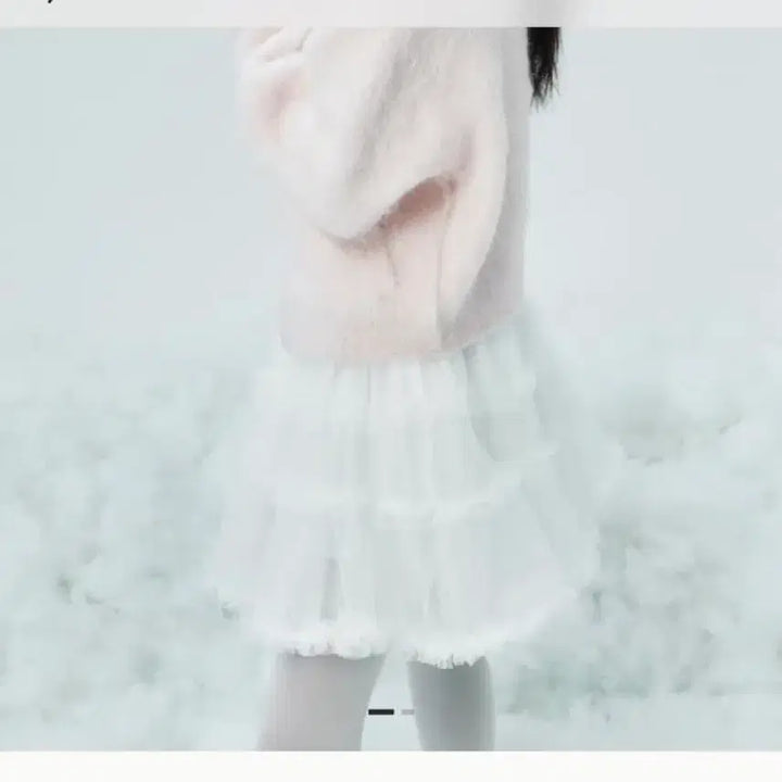 [BUNJANG] Thetis Shirring Lace Tape Skirt / Thetis 더티스 샤 셔링 레이스 테이프 스커트 S