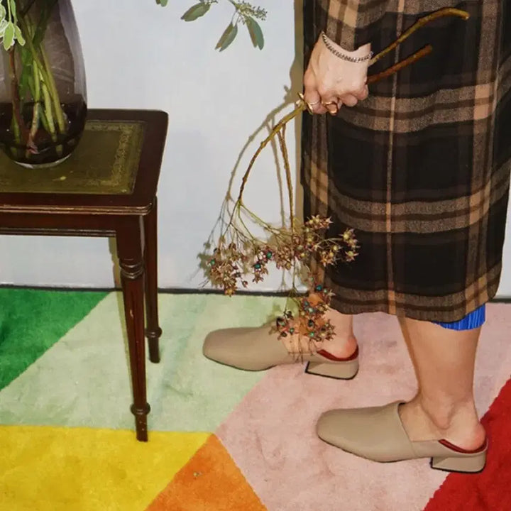 [BUNJANG] EIE Real Leather Babouche Loafers / 이에이에 리얼 레더 양가죽 바부슈 로퍼 250 새상품