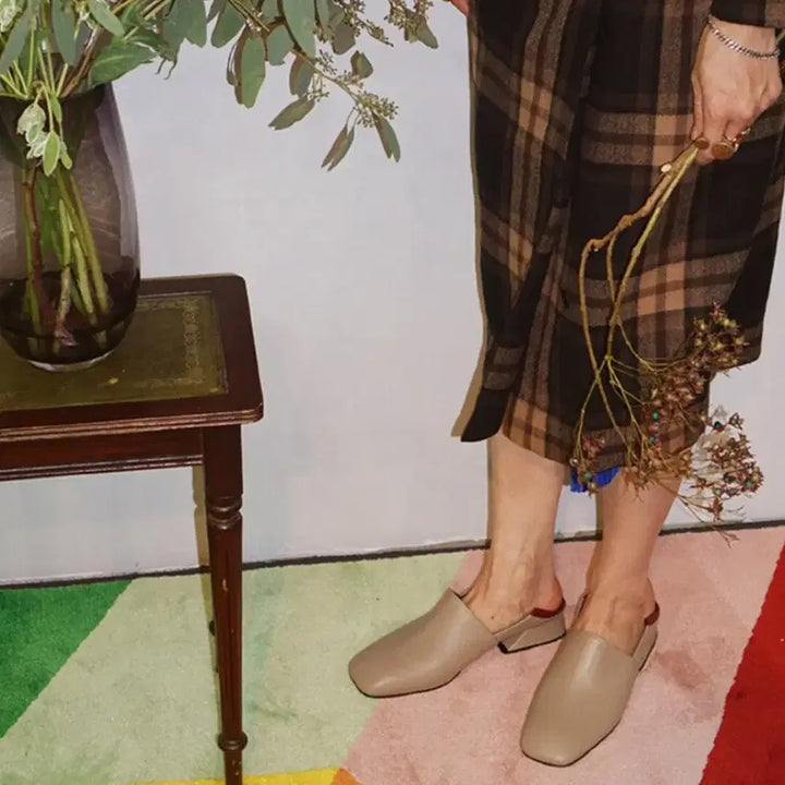 [BUNJANG] EIE Real Leather Babouche Loafers / 이에이에 리얼 레더 양가죽 바부슈 로퍼 250 새상품