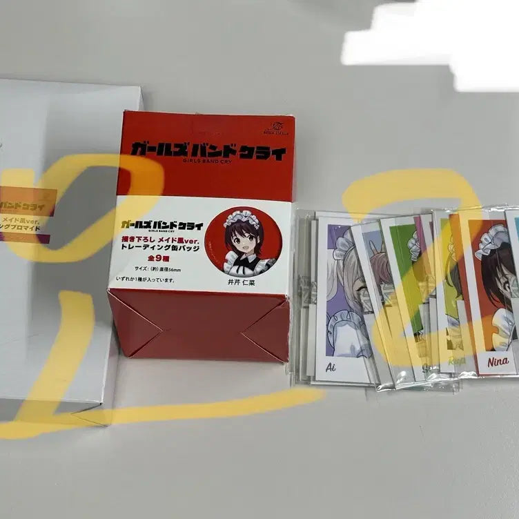 [BUNJANG] Girls Band Cry Togeto Maid Set Bundle / >급전<걸즈밴드크라이 메이드 체키 캔뱃지 브로마이드 양도합니다 토게토