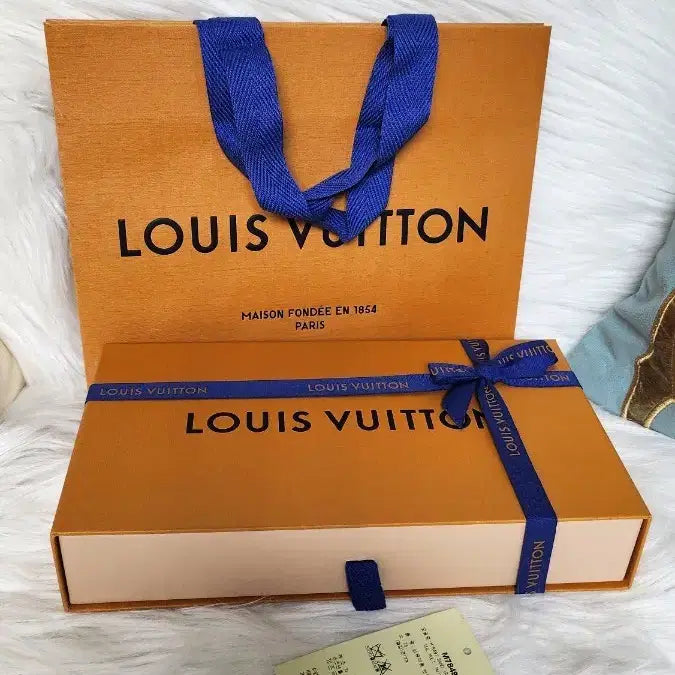 [BUNJANG] Louis Vuitton LV Unlocked Bando Silk Scarf Set / 1-2)루이비통 LV언락드 방도(실크)스카프박스쇼핑백셋트