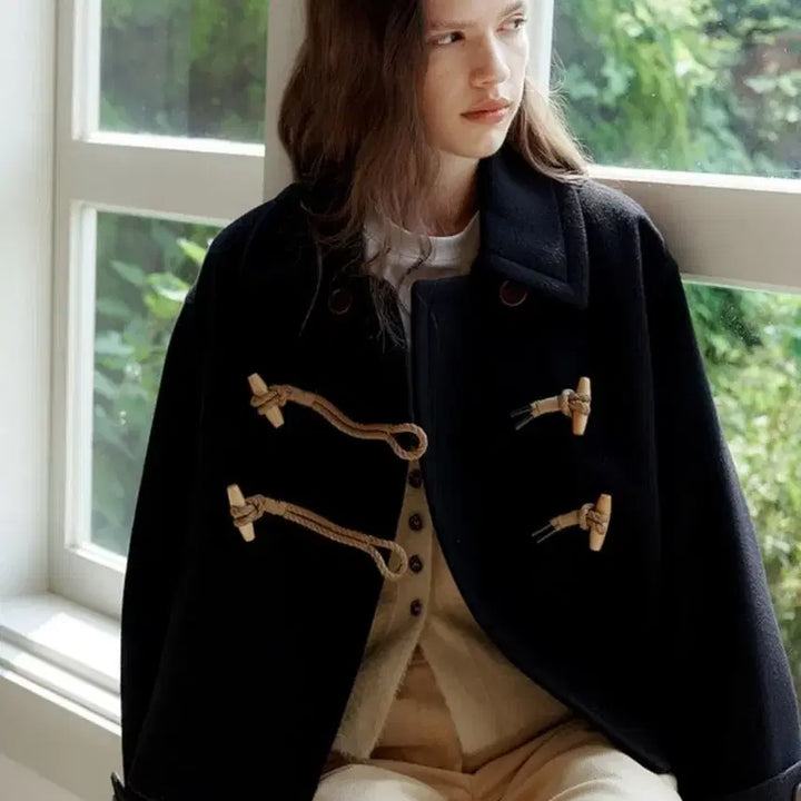 [BUNJANG] a.t.corner Double Toggle Short Coat Black / 앳코너(a.t.corner)더블 토글 숏 코트 블랙