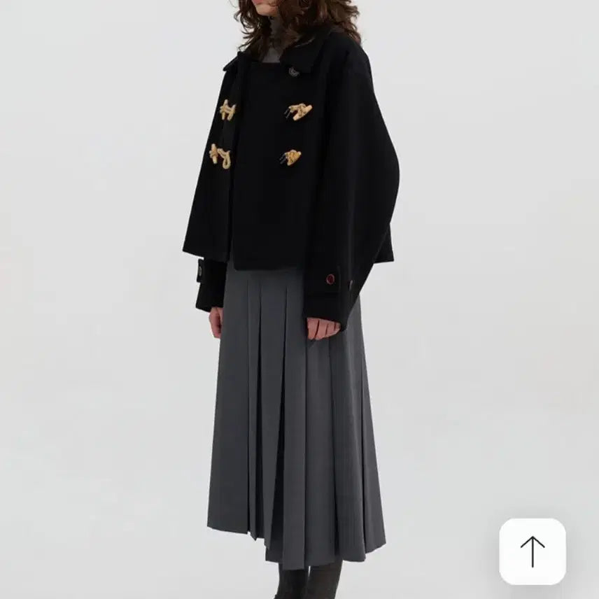 [BUNJANG] a.t.corner Double Toggle Short Coat Black / 앳코너(a.t.corner)더블 토글 숏 코트 블랙