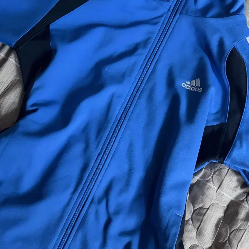 [BUNJANG] Adidas Blue Training Zip-up Jacket / 아디다스 블루 트레이닝 집업