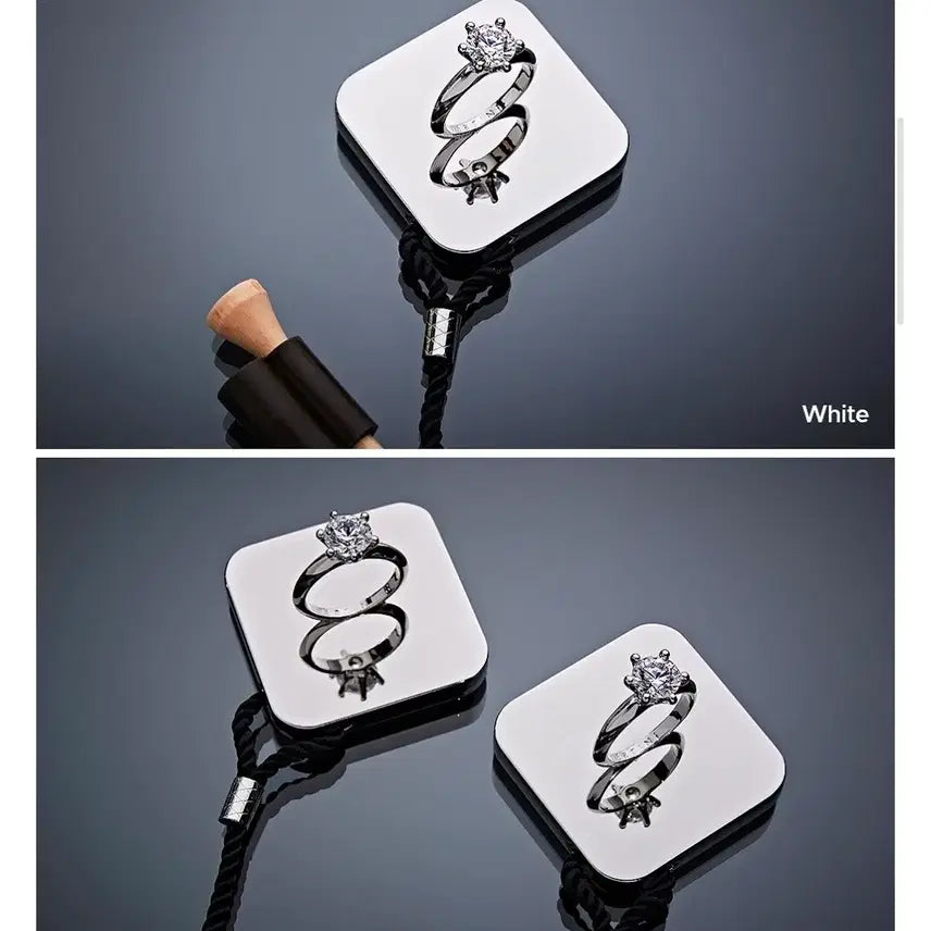 [BUNJANG] VERTINI Diamond Ring Golf Tee Holder White Gold / VERTINI 다이아몬드 반지 골프 티 홀더 화이트 골드 새제품