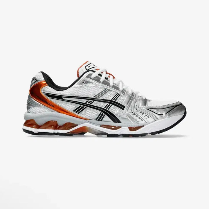 [BUNJANG] Asics Gel-Kayano 14 White Picante Orange Sneakers / 아식스 젤-카야노 14 화이트 피컨트 오렌지 240