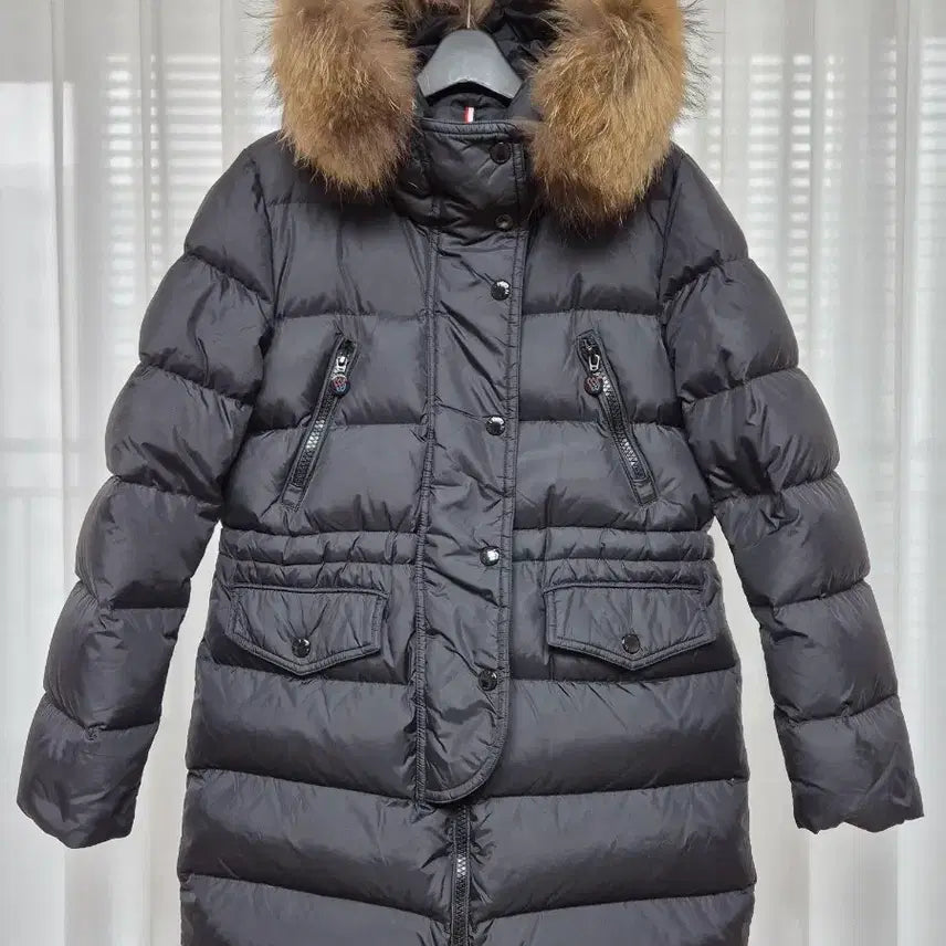 [BUNJANG] Natural Fox Fur Duck Down Padded Jacket / 천연 폭스퍼 덕다운 패딩