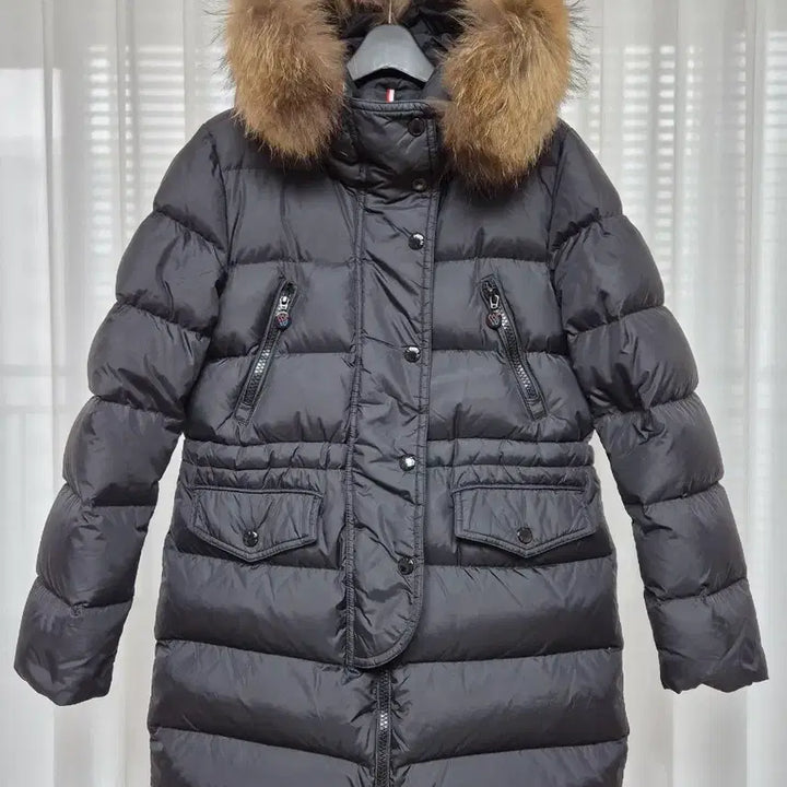 [BUNJANG] Natural Fox Fur Duck Down Padded Jacket / 천연 폭스퍼 덕다운 패딩