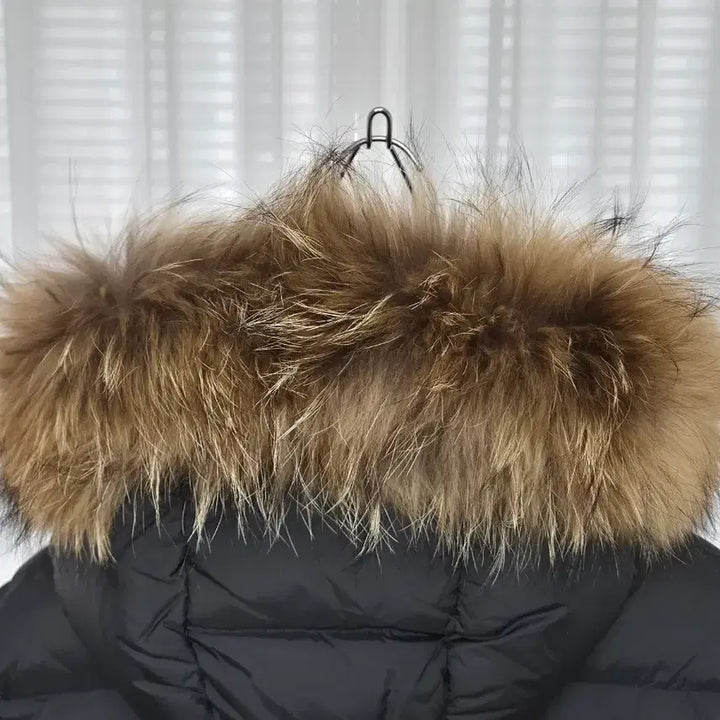 [BUNJANG] Natural Fox Fur Duck Down Padded Jacket / 천연 폭스퍼 덕다운 패딩