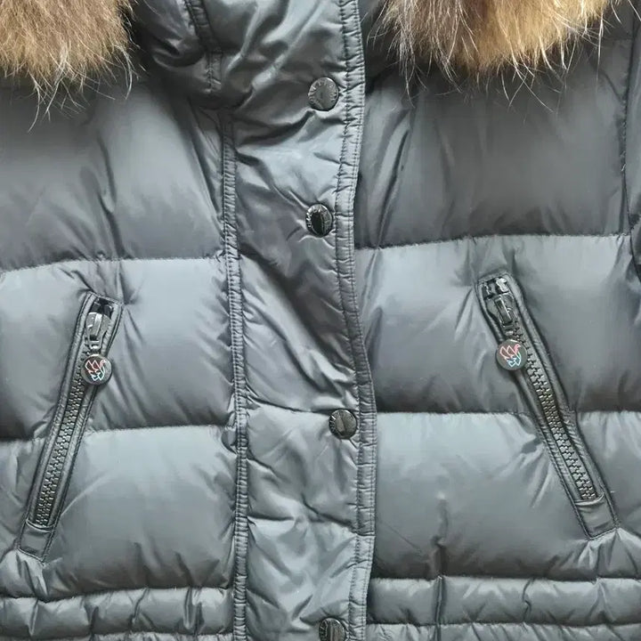 [BUNJANG] Natural Fox Fur Duck Down Padded Jacket / 천연 폭스퍼 덕다운 패딩