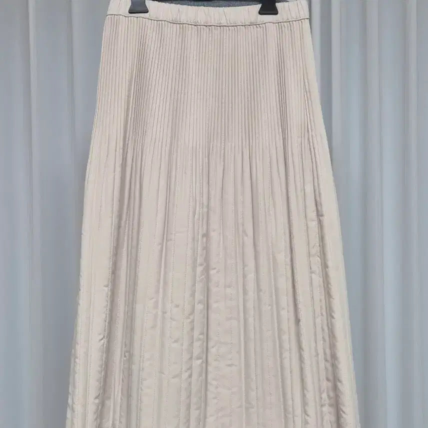 [BUNJANG] Quilted Pleated Banned Skirt / 여성 퀼팅 플리츠 밴딩 스커트