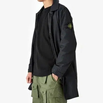 [BUNJANG] Stone Island Micro Reps Mac Coat Black / [가격포기] 스톤아일랜드 마이크로렙스 맥코트 블랙