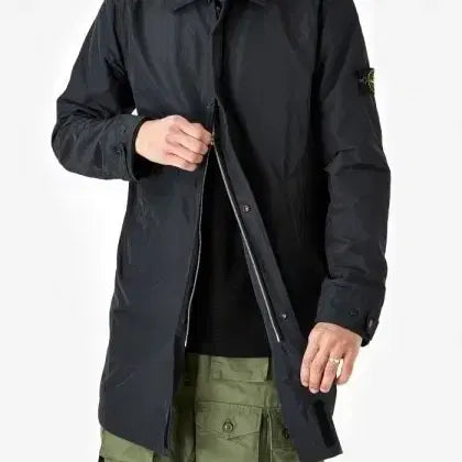 [BUNJANG] Stone Island Micro Reps Mac Coat Black / [가격포기] 스톤아일랜드 마이크로렙스 맥코트 블랙
