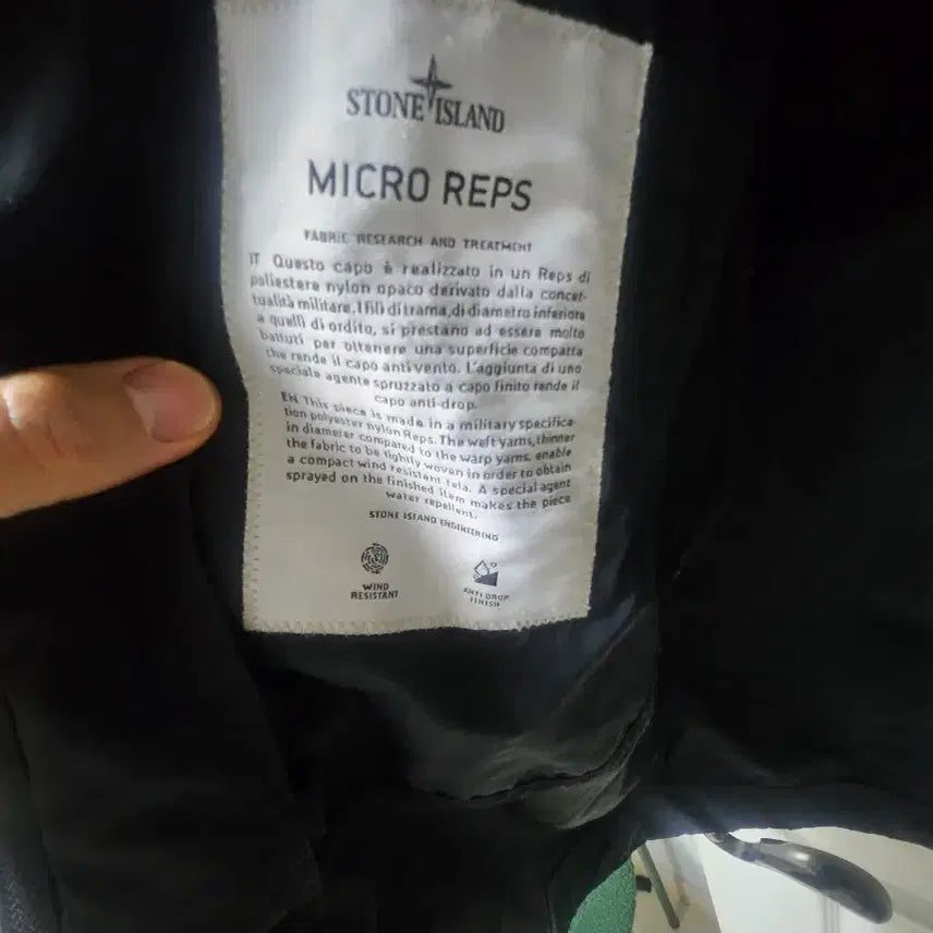 [BUNJANG] Stone Island Micro Reps Mac Coat Black / [가격포기] 스톤아일랜드 마이크로렙스 맥코트 블랙