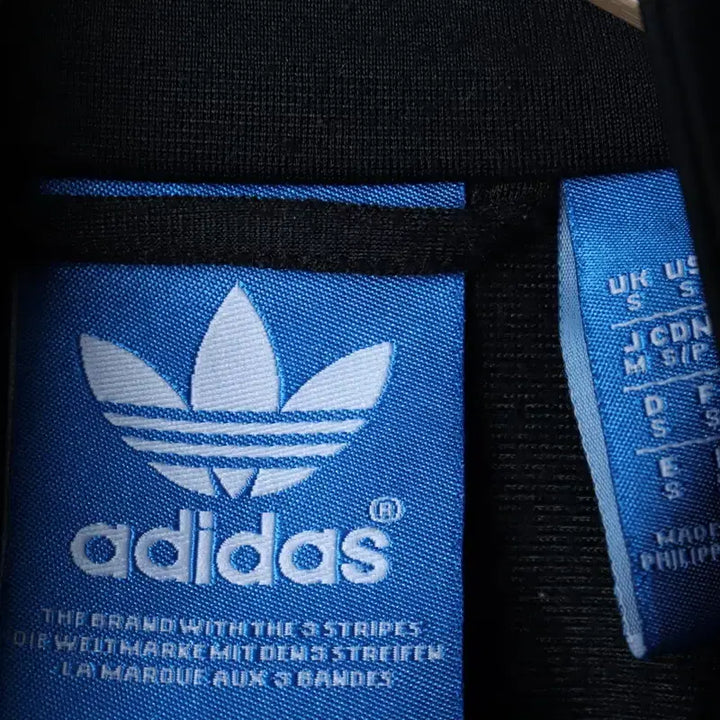 [BUNJANG] Adidas Track Top Zip-Up Jersey Jacket / (S) 아디다스 집업져지 트랙탑 구파버 블랙 올드스쿨 검흰-176DE