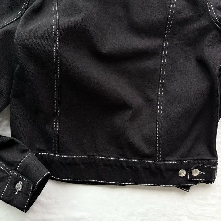 [BUNJANG] Sandro Stitch Jacket Black / [M] 산드로 스티치 자켓 블랙