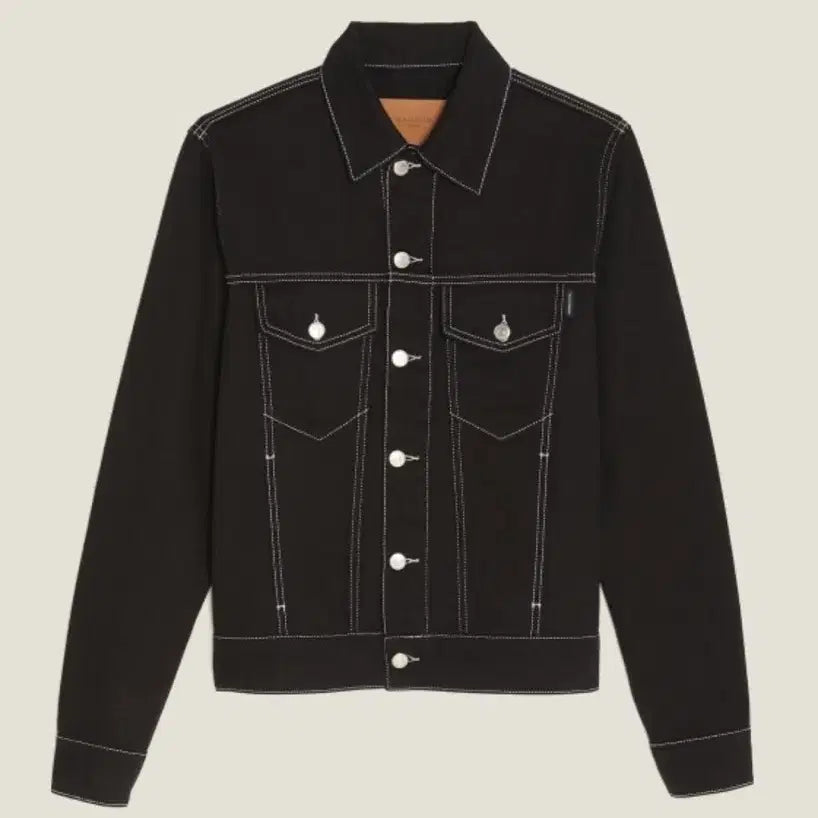 [BUNJANG] Sandro Stitch Jacket Black / [M] 산드로 스티치 자켓 블랙