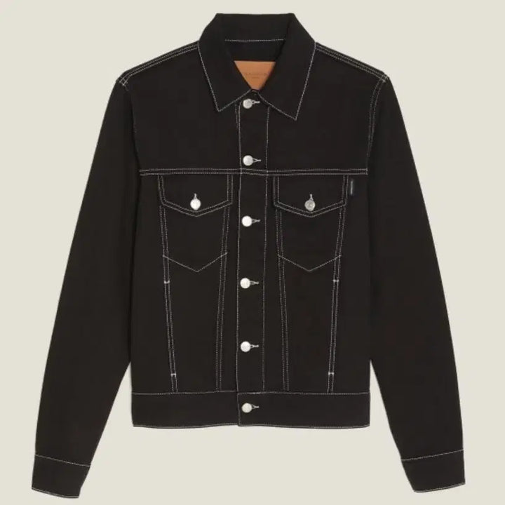 [BUNJANG] Sandro Stitch Jacket Black / [M] 산드로 스티치 자켓 블랙