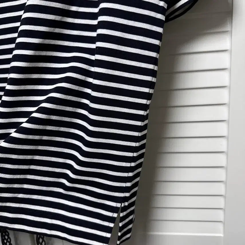 [BUNJANG] Juunj Boat Neck Striped Border T-shirt / 준지 juunj / 준지 보트넥 스트라이프 보더티 티셔츠
