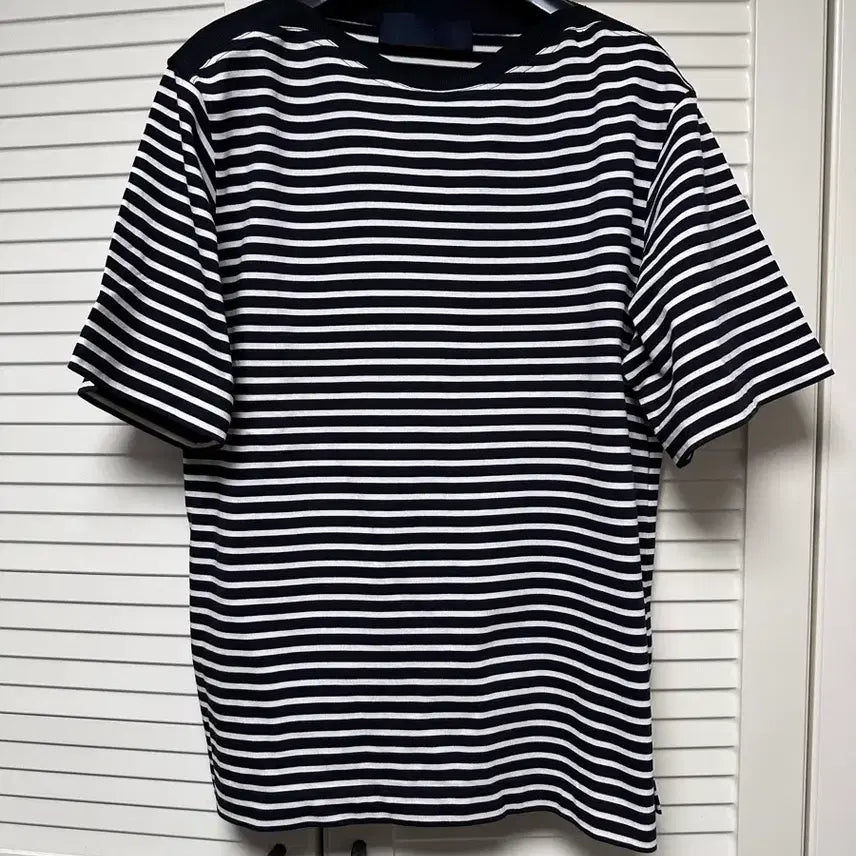 [BUNJANG] Juunj Boat Neck Striped Border T-shirt / 준지 juunj / 준지 보트넥 스트라이프 보더티 티셔츠