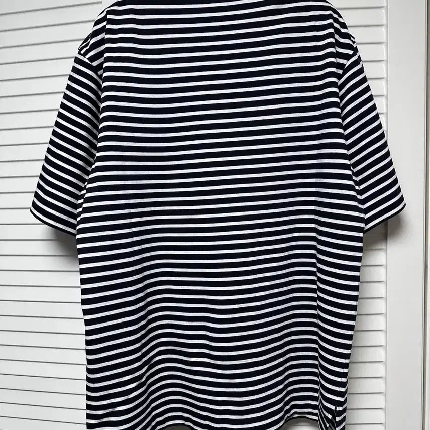 [BUNJANG] Juunj Boat Neck Striped Border T-shirt / 준지 juunj / 준지 보트넥 스트라이프 보더티 티셔츠