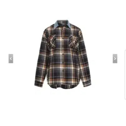 [BUNJANG] Fear of God Denim Collar Tartan Check Shirt / 피어오브갓 정품 데님카라 타탄 체크셔츠
