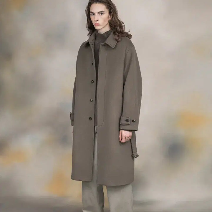 [BUNJANG] Sutter 20FW Belted Balmacaan Coat L / 셔터 20FW 벨티드 발마칸 코트 L