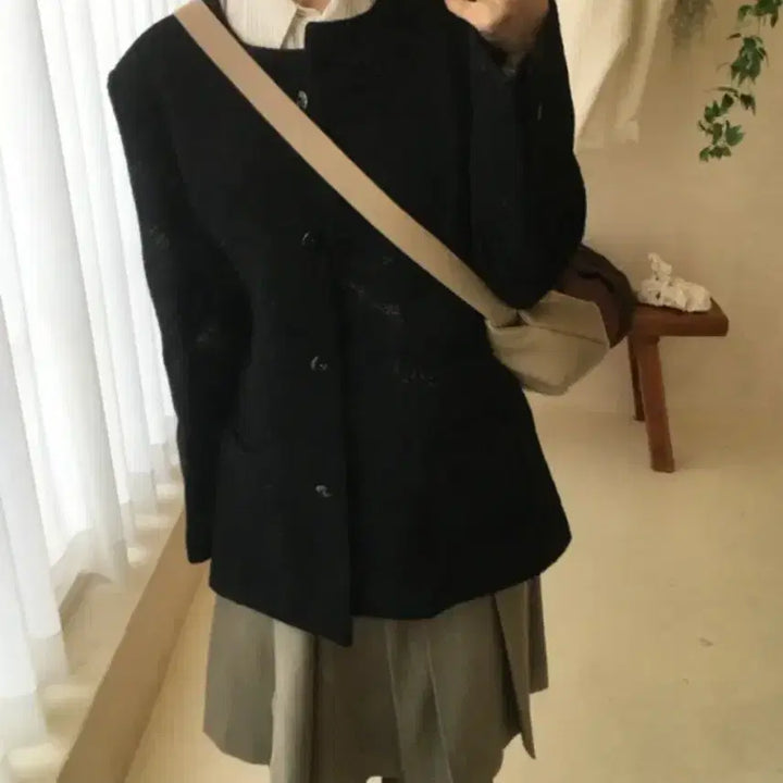 [BUNJANG] K.Club Belle Premium Wool Tweed Half Jacket / 케이클럽 벨르 프리미엄 울 트위드 하프 자켓s