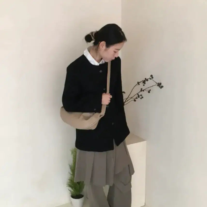 [BUNJANG] K.Club Belle Premium Wool Tweed Half Jacket / 케이클럽 벨르 프리미엄 울 트위드 하프 자켓s