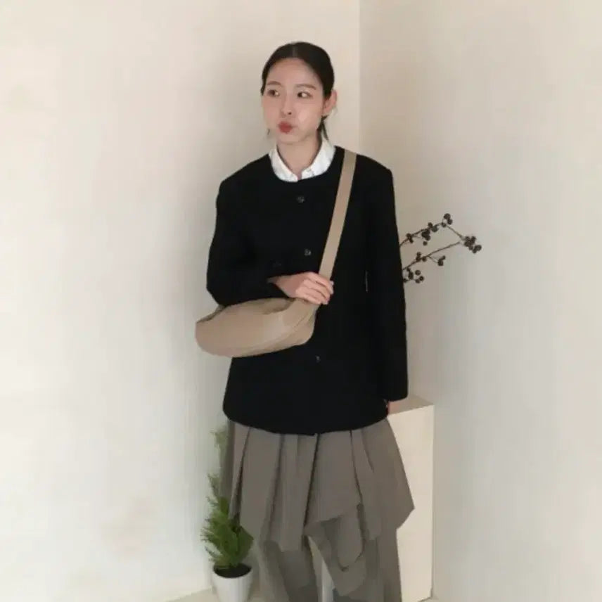 [BUNJANG] K.Club Belle Premium Wool Tweed Half Jacket / 케이클럽 벨르 프리미엄 울 트위드 하프 자켓s