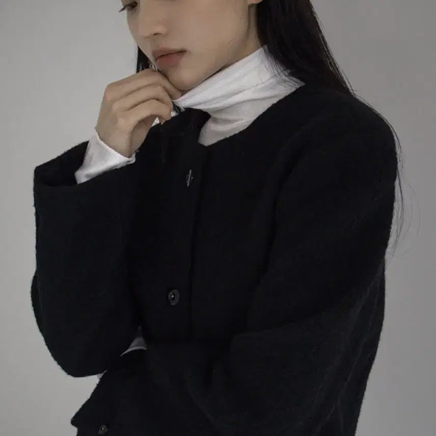 [BUNJANG] K.Club Belle Premium Wool Tweed Half Jacket / 케이클럽 벨르 프리미엄 울 트위드 하프 자켓s