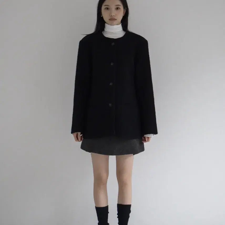 [BUNJANG] K.Club Belle Premium Wool Tweed Half Jacket / 케이클럽 벨르 프리미엄 울 트위드 하프 자켓s