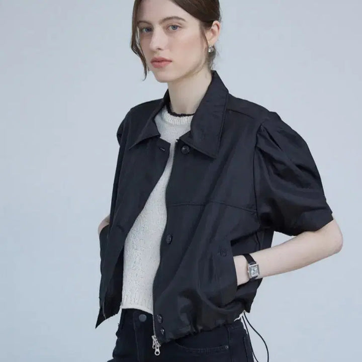 [BUNJANG] Adowl Metallic Windbreaker Jacket Blouse / [새상품] 어다울 메탈릭 윈드 브레이크 자켓 블라우스(정가11만)