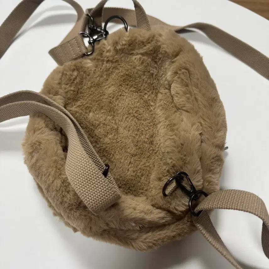 [SOLD OUT] [새상품] 캉골 뽀글이 백팩 브라운
