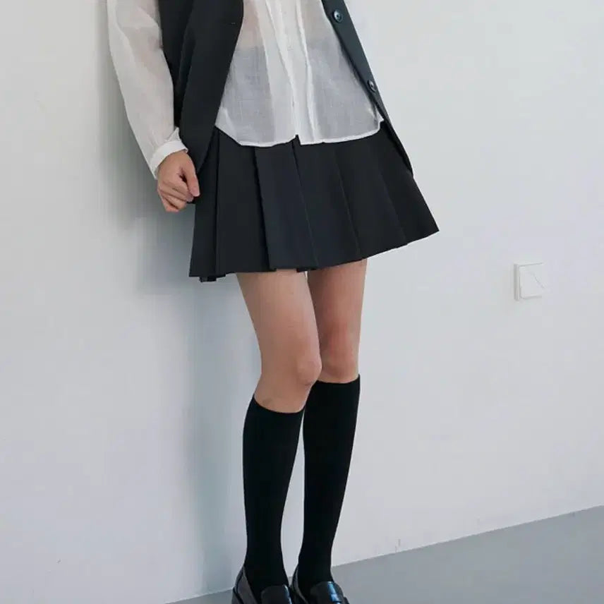 [BUNJANG] Aunu Fredo Charcoal Pants Skirt - Small / 아누 프레도 팬츠스커트 차콜 스몰