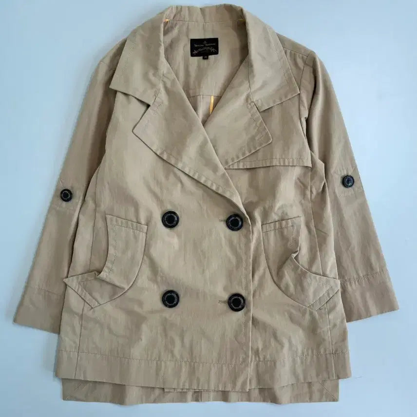 [BUNJANG] Vivienne Westwood Half Trench Coat / [정품] 비비안웨스트우드 국내 생산 하프 트렌치코트