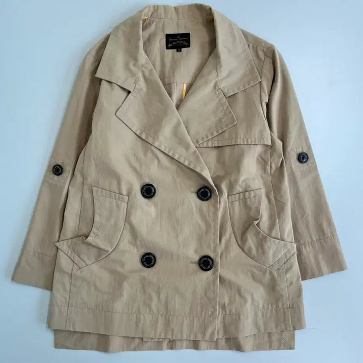 [BUNJANG] Vivienne Westwood Half Trench Coat / [정품] 비비안웨스트우드 국내 생산 하프 트렌치코트