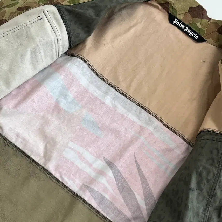 [BUNJANG] [정품] 팜엔젤스 카모 패치워크 오픈 프론트 셔츠 / [정품] 팜엔젤스 카모 패치워크 오픈 프론트 셔츠