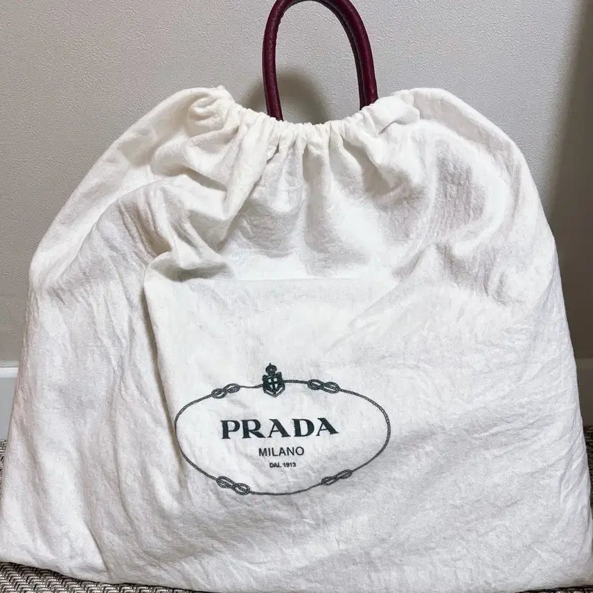 [BUNJANG] Prada Vit.Daino Leather Shoulder Bag (Amethyst) / [급처] 프라다 Vit.Daino 가죽 숄더백 (자주색)