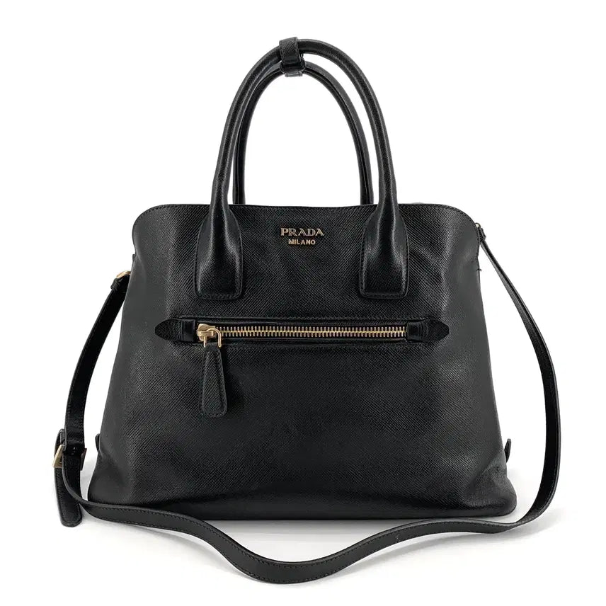 [BUNJANG] Prada Saffiano Leather Tote/Shoulder Bag BN2554 / *백화점판* 프라다 사피아노 토트백 겸 숄더백 BN2554