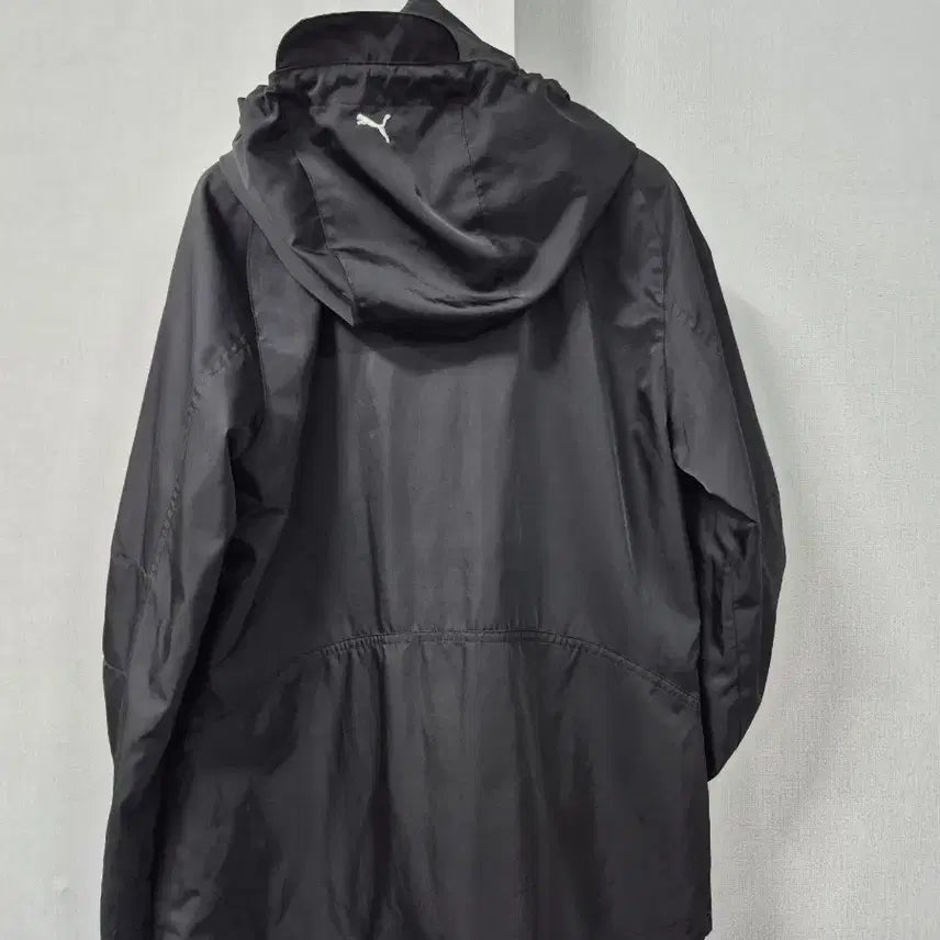 [BUNJANG] Puma Black Windbreaker Hooded Zip-up Jacket / 푸마 블랙 바람막이 후드집업