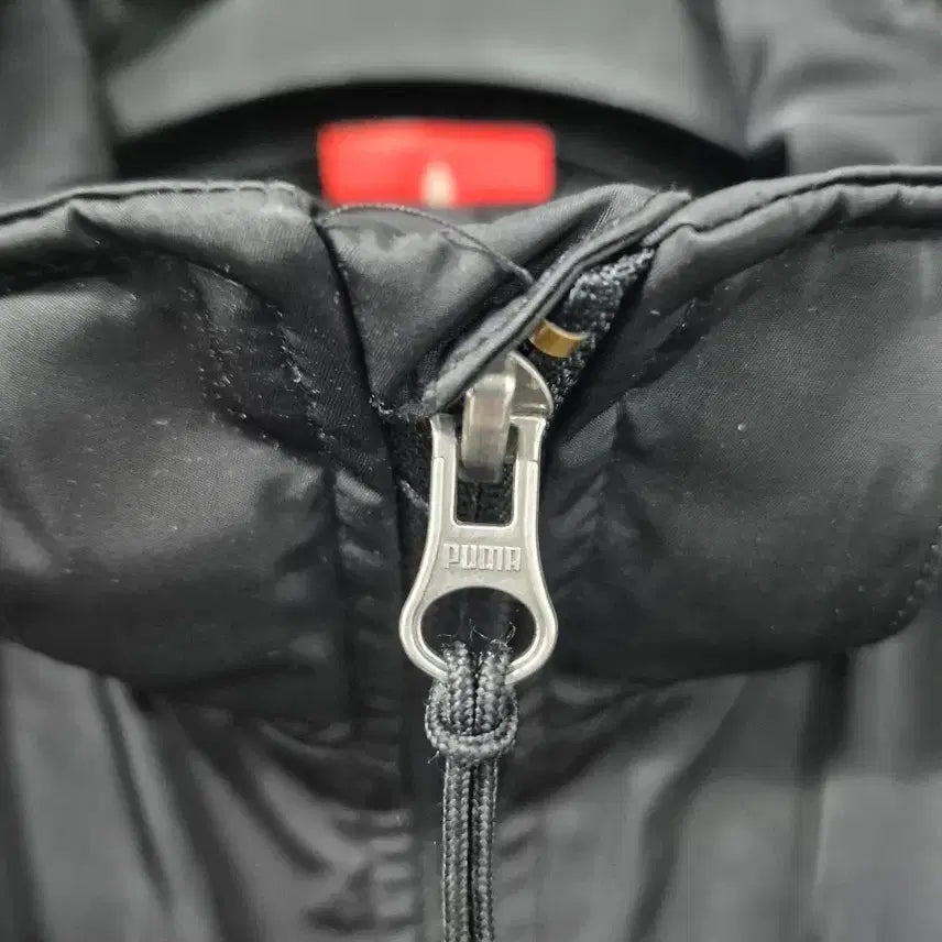 [BUNJANG] Puma Black Windbreaker Hooded Zip-up Jacket / 푸마 블랙 바람막이 후드집업
