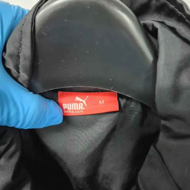 [BUNJANG] Puma Black Windbreaker Hooded Zip-up Jacket / 푸마 블랙 바람막이 후드집업