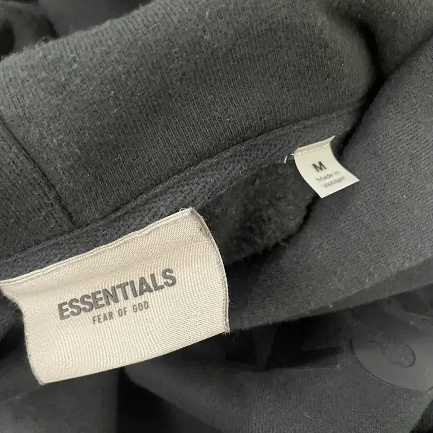[BUNJANG] Essentials Fear of God Hoodie Black Oversized M / 에센셜 피어오브갓 후드블랙 오버핏 M